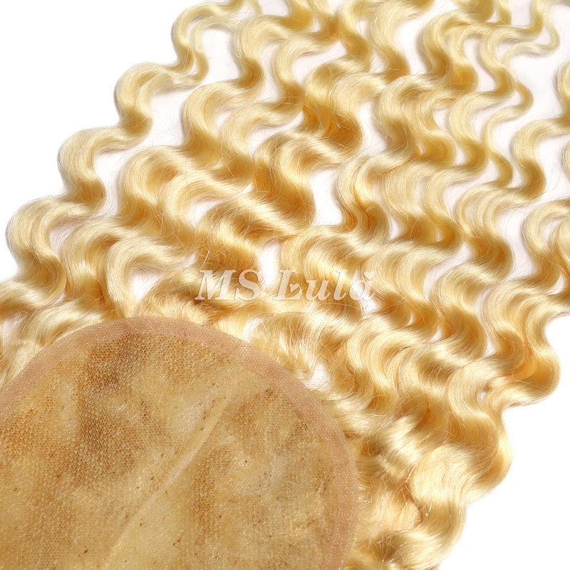 4x4 5x5 6x6 613# Virgin Hair Deep Wave Transparent Lace Closure - 图片 7